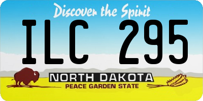 ND license plate ILC295