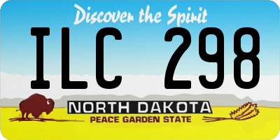 ND license plate ILC298