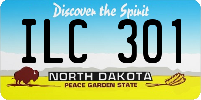 ND license plate ILC301