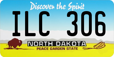 ND license plate ILC306