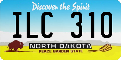 ND license plate ILC310