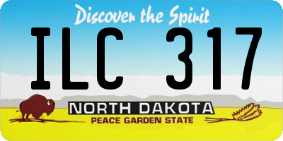 ND license plate ILC317