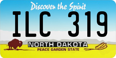 ND license plate ILC319