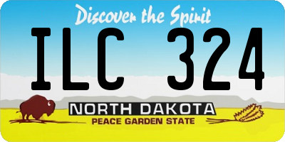 ND license plate ILC324