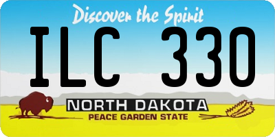 ND license plate ILC330