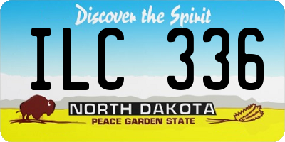 ND license plate ILC336