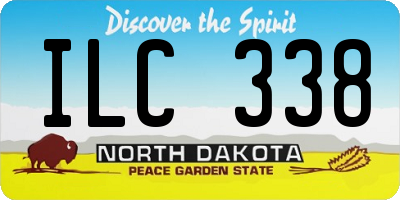 ND license plate ILC338