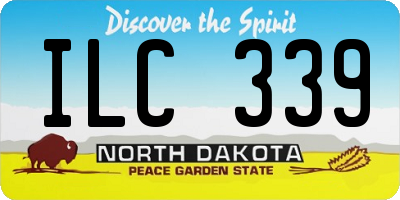 ND license plate ILC339
