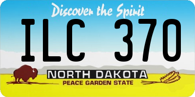 ND license plate ILC370