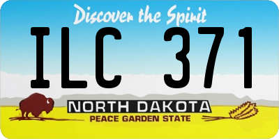 ND license plate ILC371