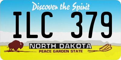 ND license plate ILC379