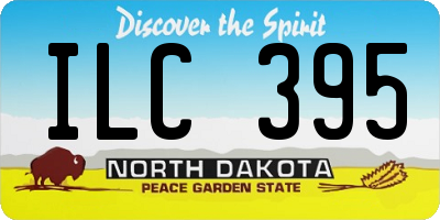 ND license plate ILC395