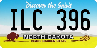 ND license plate ILC396