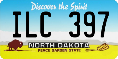 ND license plate ILC397