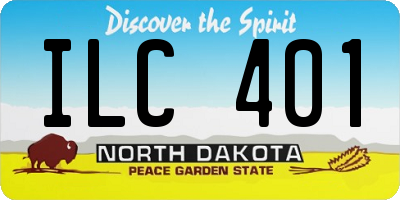 ND license plate ILC401