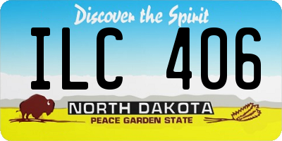 ND license plate ILC406