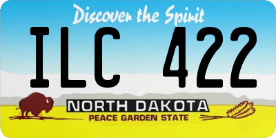 ND license plate ILC422