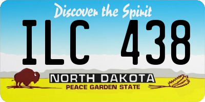 ND license plate ILC438