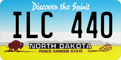 ND license plate ILC440