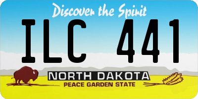 ND license plate ILC441