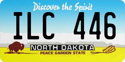ND license plate ILC446