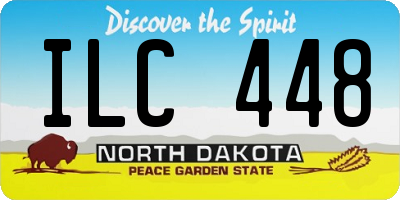 ND license plate ILC448