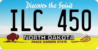 ND license plate ILC450