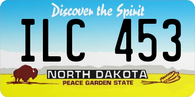 ND license plate ILC453