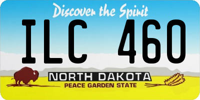 ND license plate ILC460