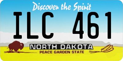 ND license plate ILC461