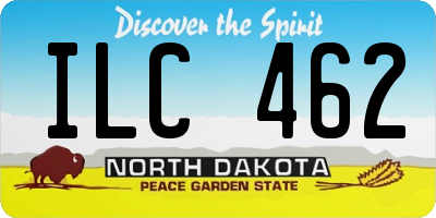 ND license plate ILC462