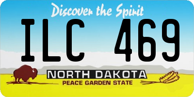 ND license plate ILC469