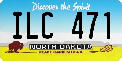 ND license plate ILC471
