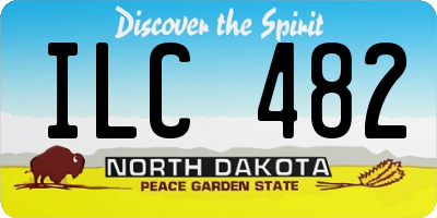 ND license plate ILC482