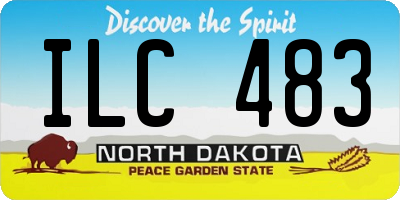 ND license plate ILC483