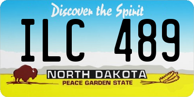 ND license plate ILC489