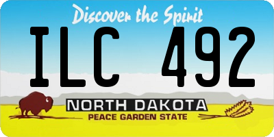 ND license plate ILC492