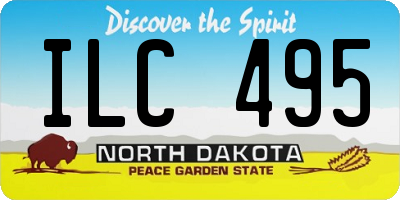 ND license plate ILC495