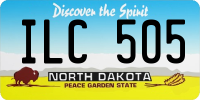 ND license plate ILC505