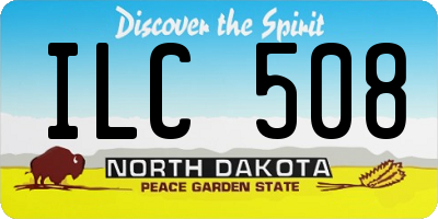 ND license plate ILC508