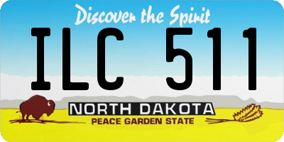 ND license plate ILC511