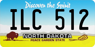 ND license plate ILC512
