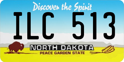 ND license plate ILC513