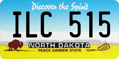 ND license plate ILC515