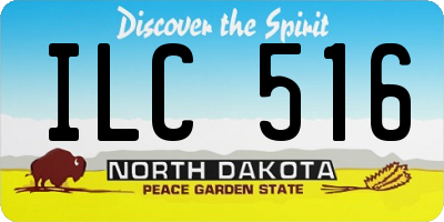 ND license plate ILC516