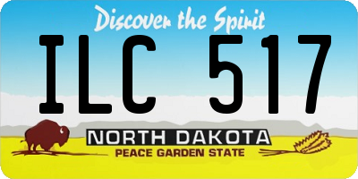 ND license plate ILC517