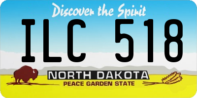 ND license plate ILC518