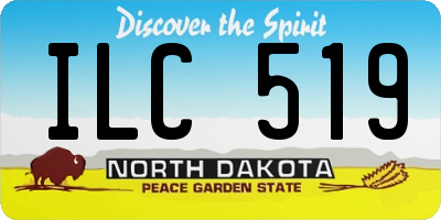 ND license plate ILC519