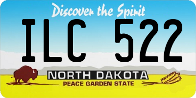 ND license plate ILC522