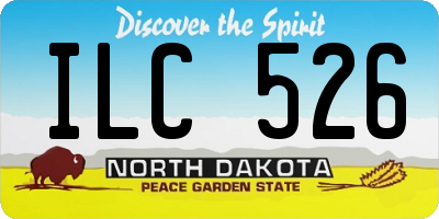 ND license plate ILC526
